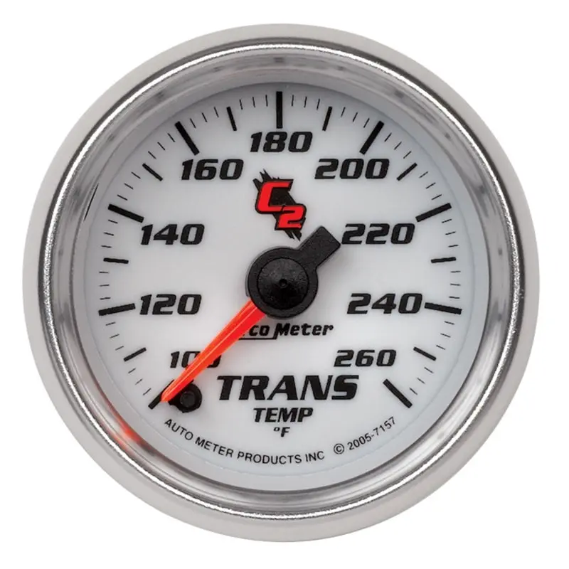 Autometer C2 52mm 100-260 Degree F Electronic Transmission Temperature Gauge