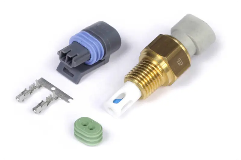 Haltech Nissan Z32 300ZX Air Temp Sensor 1/4 NPT Thread Delphi Plug and Pins