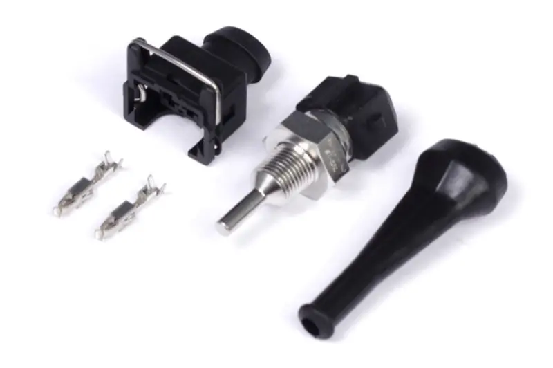 Haltech Oil Temperature Sensor High Range 150 Deg C 1/8 NPT Thread Bosch EV1 Plug and Pins