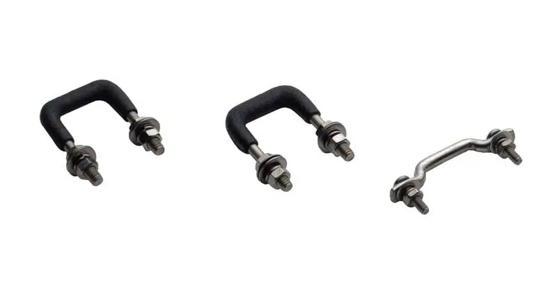 Kentrol 55-86 Jeep Windshield Tie Down Kit CJ Polished Silver Hardware