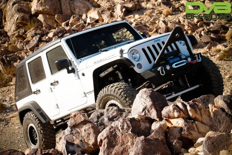 DV8 Offroad 2 Piece Fast Back Hard Top Black 07-18 Jeep Wrangler JK 4 Door