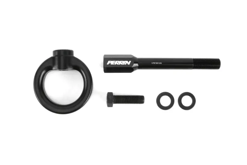 Perrin 2002-2007 Subaru WRX STI Front Tow Hook Kit Flat Black Recovery and Style Perrin Performance
