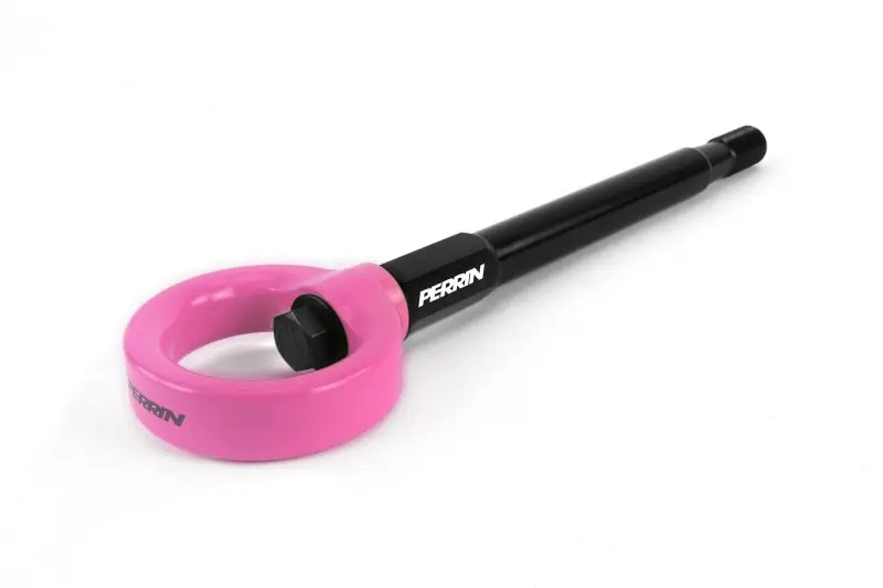 Perrin 2008-2014 Subaru WRX STI Front Tow Hook Kit Hyper Pink Standout Style Perrin Performance