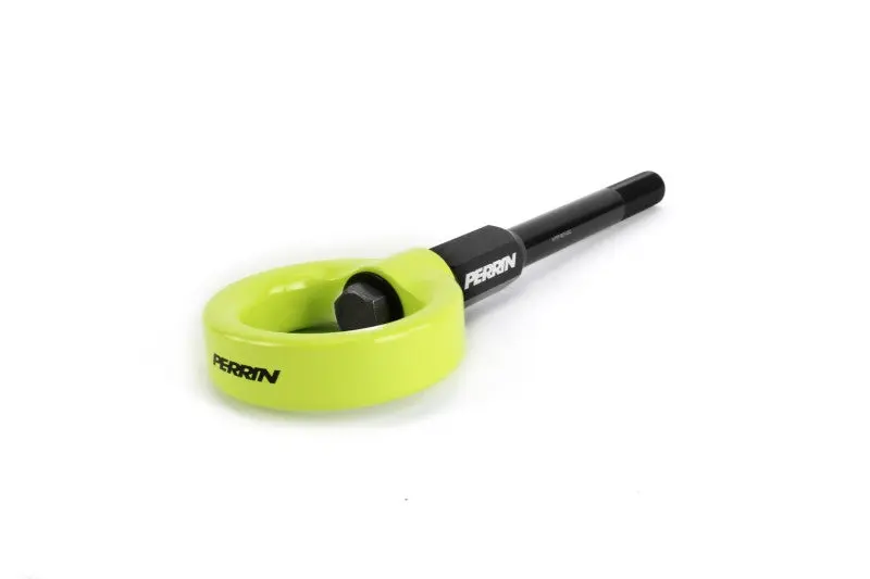 Perrin 02-07 Subaru WRX STI Front Tow Hook Kit Neon Yellow Heavy Duty Perrin Performance