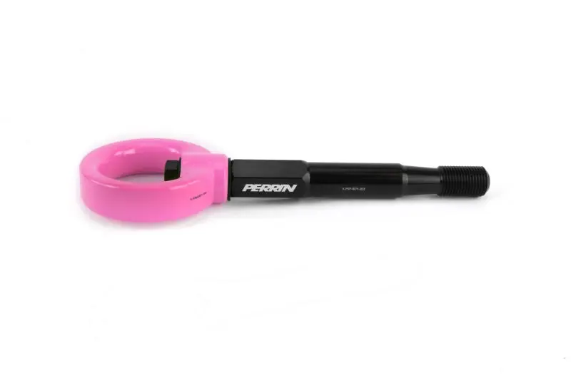 Perrin 15-17 Subaru WRX STI Front Tow Hook Kit Hyper Pink Perrin Performance