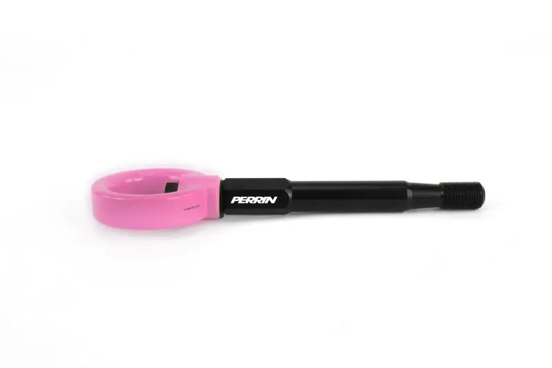 Perrin 15-19 Subaru WRX STI Rear Tow Hook Kit Hyper Pink Perrin Performance