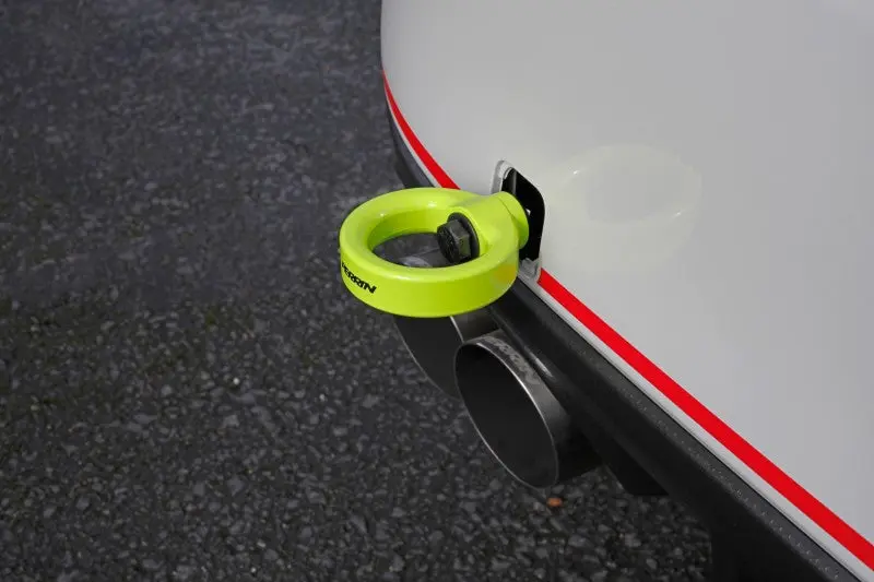 Perrin 15-19 Subaru WRX STI Rear Tow Hook Kit Neon Yellow Perrin Performance