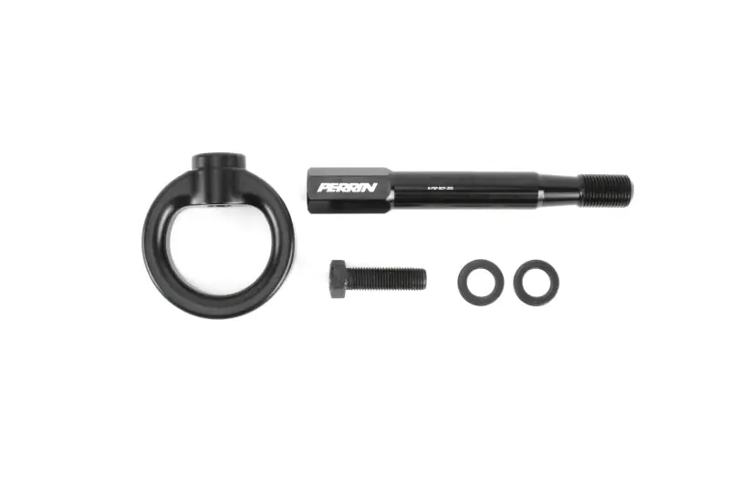 Perrin 2022 Subaru WRX 18-21 Crosstrek Rear Tow Hook Kit Black Perrin Performance