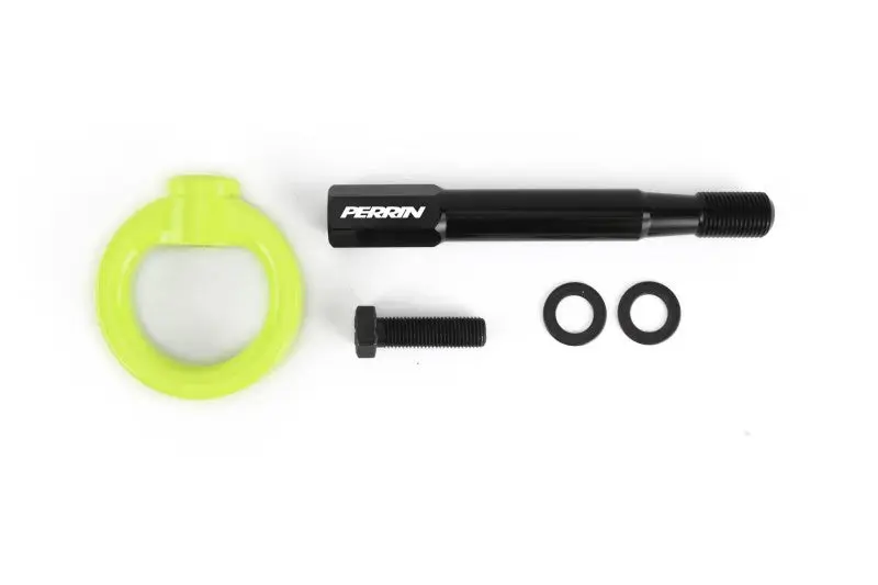 Perrin 2022 Subaru WRX 18-21 Crosstrek Rear Tow Hook Kit Neon Yellow Perrin Performance