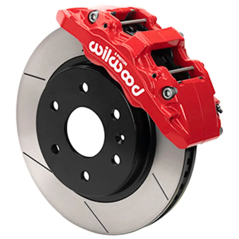 Wilwood Aero6-DM Front Brake Kit Slotted Red 99-06 Chevy Silverado/GMC Sierra