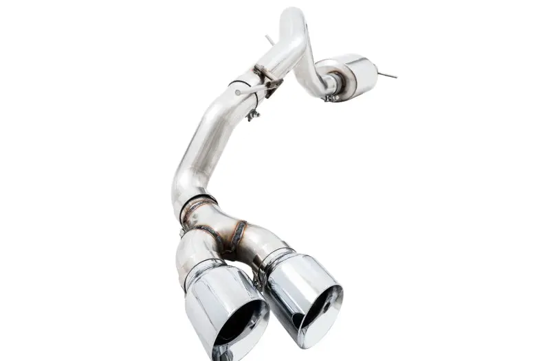 AWE Tuning 2019+ Ford Ranger 0FG Performance Exhaust System Chrome Silver Tips and Bash Guard