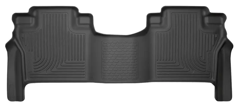 Husky Liners 2016 Nissan Titan XD Crew Cab WeatherBeater 2nd Row Black Floor Liners - Durable Protection