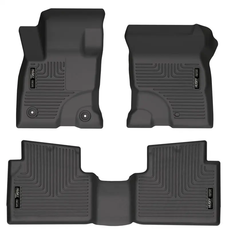 Husky Liners Weatherbeater Front and 2nd Seat Floor Liners 2022 Ford Maverick (Non-Hybrid) Black