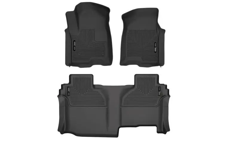 Husky Liners X-Act Front and 2nd Seat Floor Liner Set 2019-2024 Chevy Silverado 1500/GMC Sierra 1500
