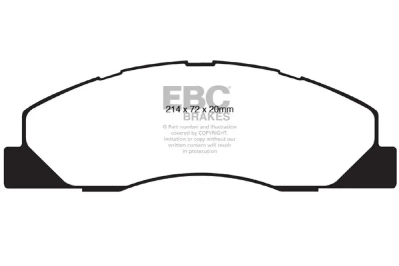 EBC 09-11 Dodge Ram 2500 Pick-up 5.7 2WD/4WD Ultimax2 Front Brake Pads Heavy Duty
