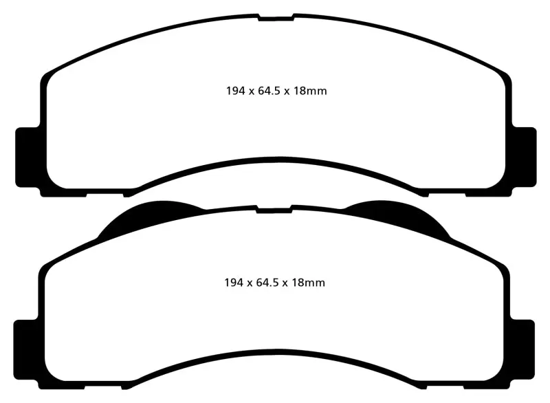 EBC 15+ Ford Expedition 3.5 Twin Turbo 2WD Ultimax2 Front Brake Pads Heavy Duty