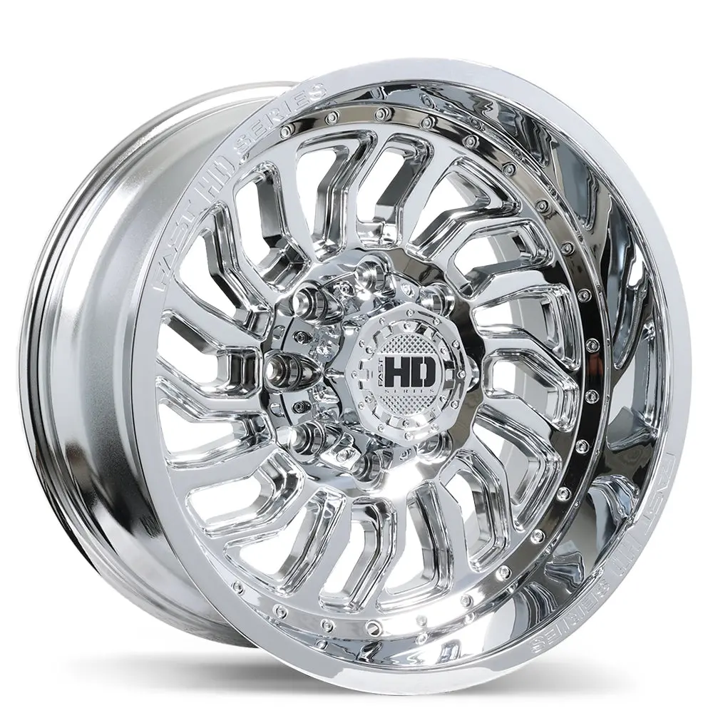 D-STRUCT 20x10.0 Chrome Alloy Wheel 8x165.1mm -15 Offset 125.1mm Hub Fast HD