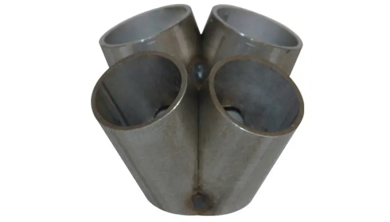 Vibrant 4 into 1 SS Turbo Manifold Collector T3/T4 Flange 48mm Pipe OD 3in Tall