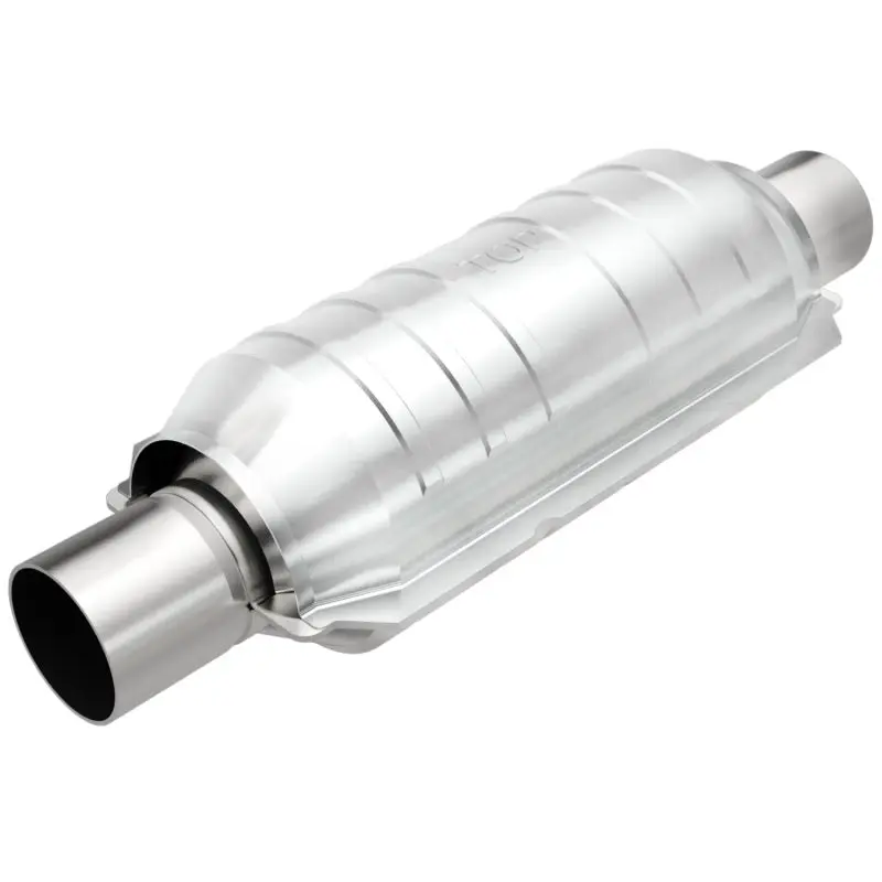 MagnaFlow Universal Catalytic Converter 2.25 Inch Inlet Outlet Center Round 11in Body