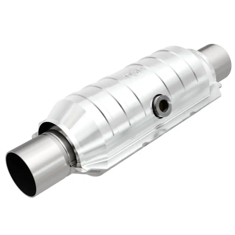MagnaFlow Universal Catalytic Converter 2.5 Inch Inlet Outlet Center Round 11in Body