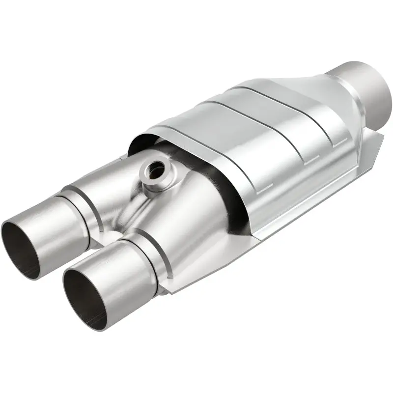 MagnaFlow Universal Catalytic Converter 2/2.5 Inch Dual Side Single O2 Federal