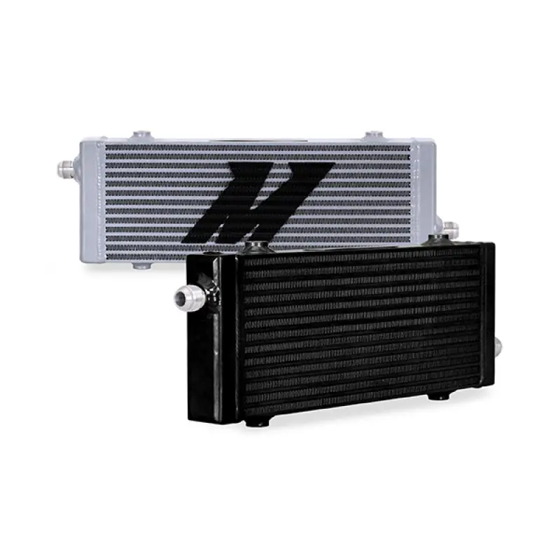 Mishimoto Universal Medium Bar and Plate Cross Flow Black Oil Cooler Efficient Heat Dissipation