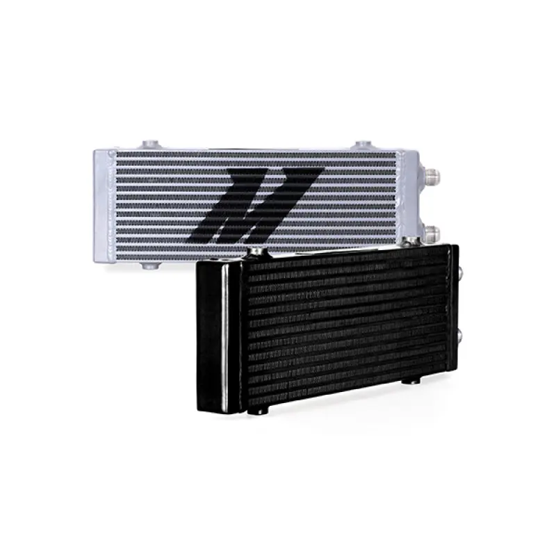 Mishimoto Universal Medium Bar and Plate Dual Pass Black Oil Cooler Efficient Engine Cooling