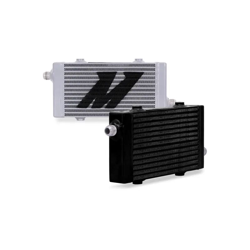 Mishimoto Universal Small Bar and Plate Cross Flow Black Oil Cooler Compact Engine Spaces