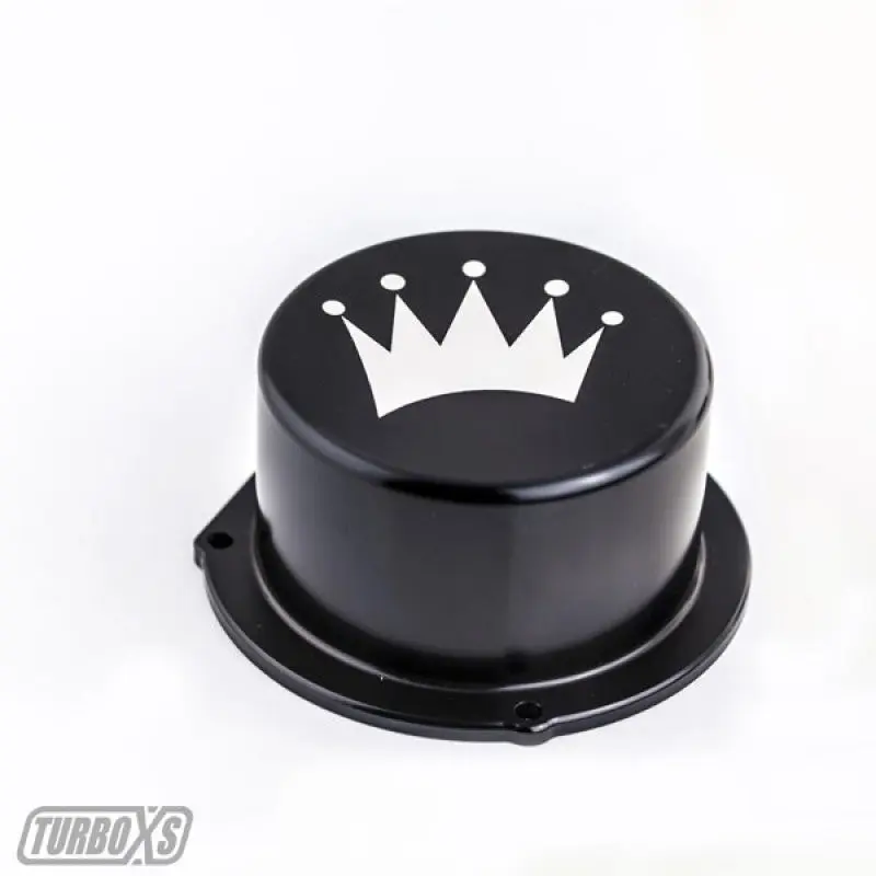 Turbo XS 15-16 Subaru WRX Billet Aluminum Vacuum Pump Cover - Black - Engine Bay Dress Up
