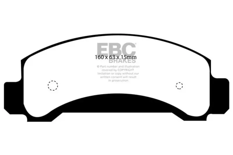 EBC 94-97 Ford Aerostar 3.0 Ultimax2 Front Brake Pads Durable