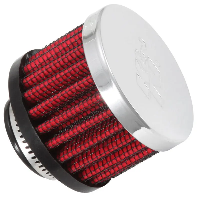 K&N 3/4in ID Clamp On Crankcase Vent Filter 2in OD 1.5in Height K&N Engineering