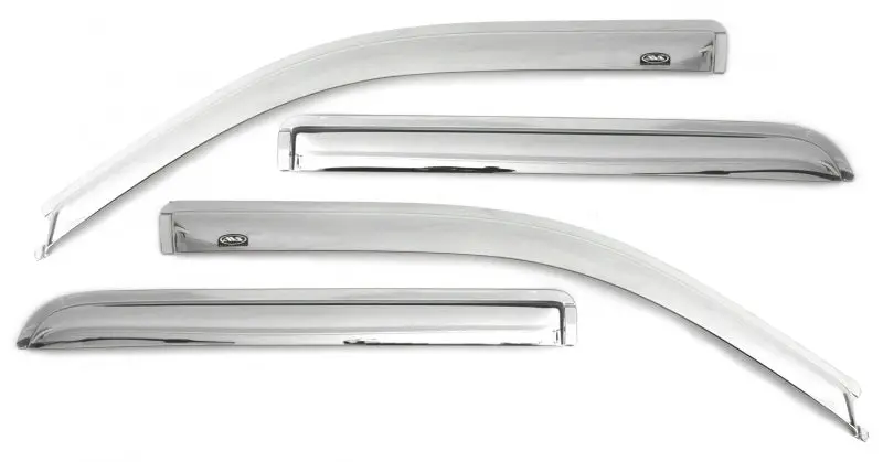AVS Chrome Ventvisor Window Deflectors 4pc 20-22 Chevy Silverado 1500 LTD Ext Cab/DC Front & Rear