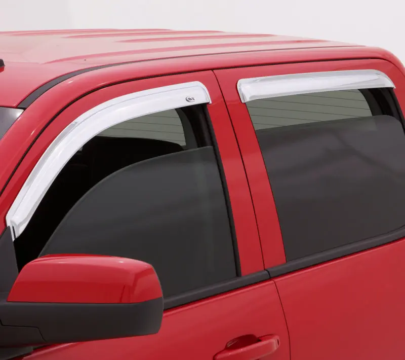 AVS Chrome Ventvisor Window Deflectors 4pc 99-16 Ford F-250 Super Duty Supercrew Front & Rear