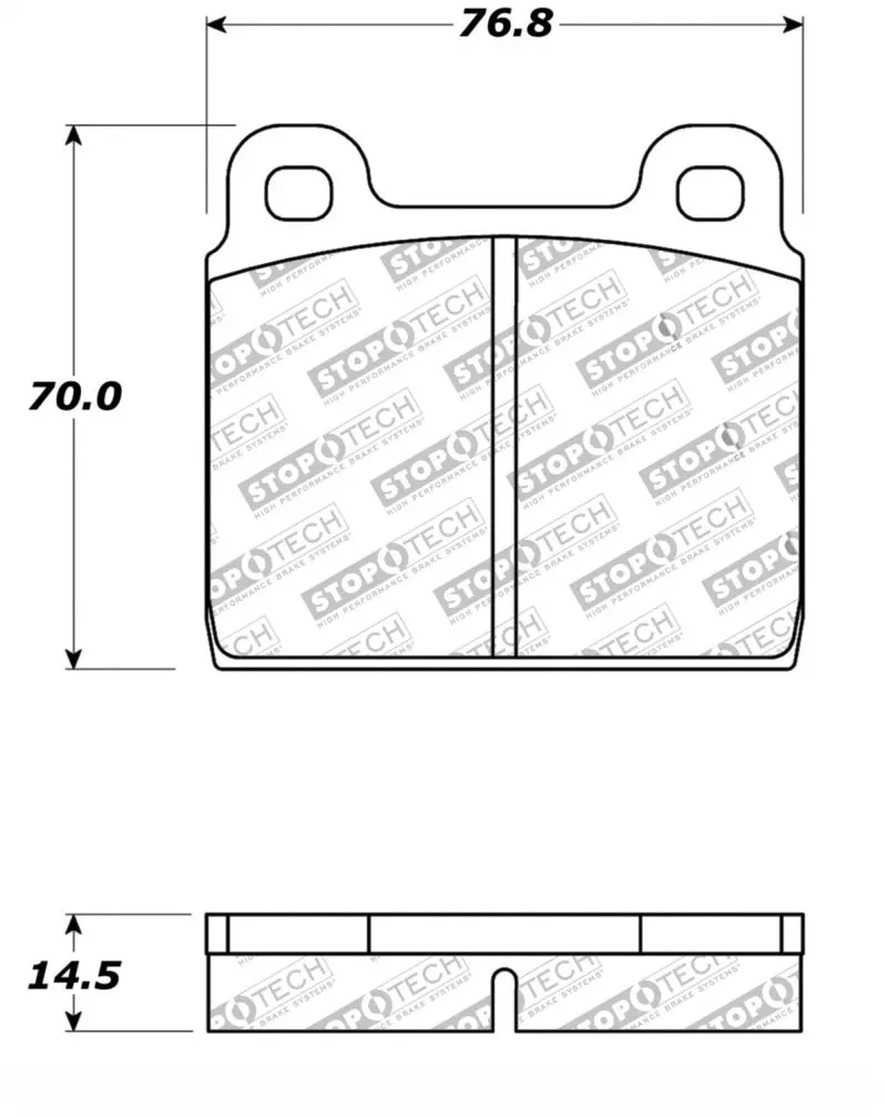StopTech Performance 75-95 Alfa Romeo Spider Graduate Veloce Front Brake Pads