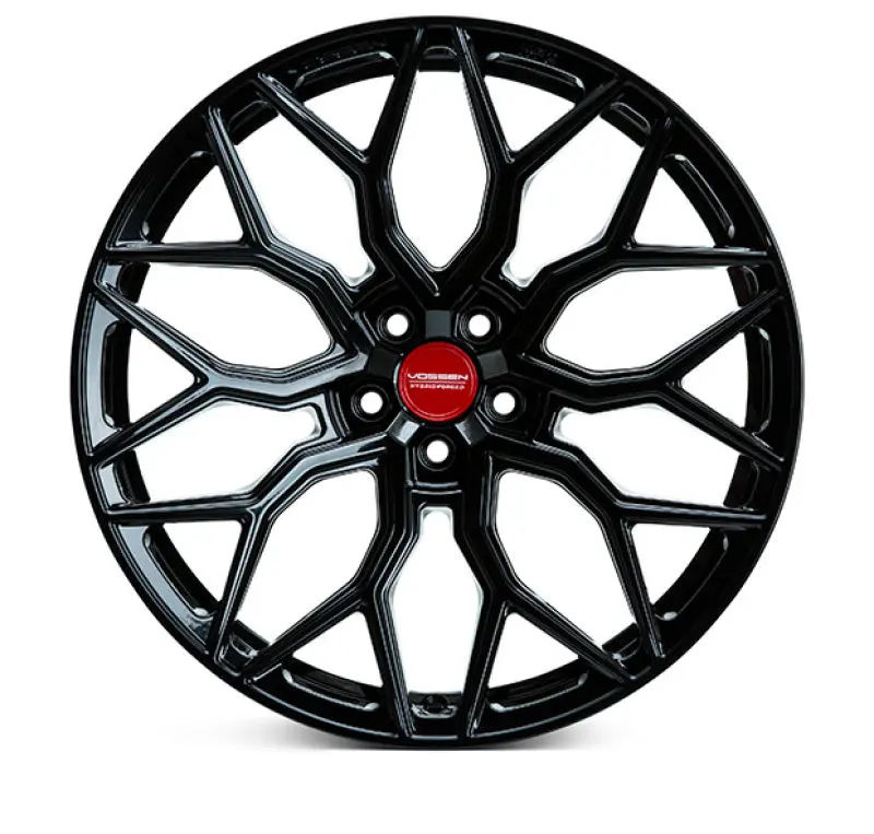 Vossen HF-2 20x9 5x120 ET35 Flat Face 66.9 Gloss Black Wheel