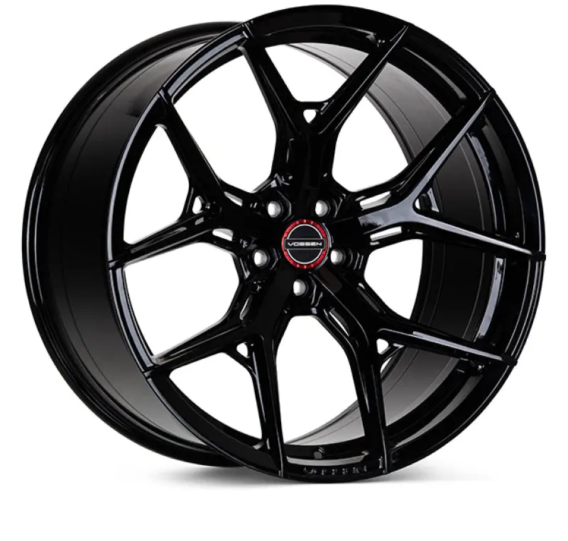 Vossen HF-5 20x9 Gloss Black Wheel 5x114.3 ET38 Flat Face 73.1 Hub