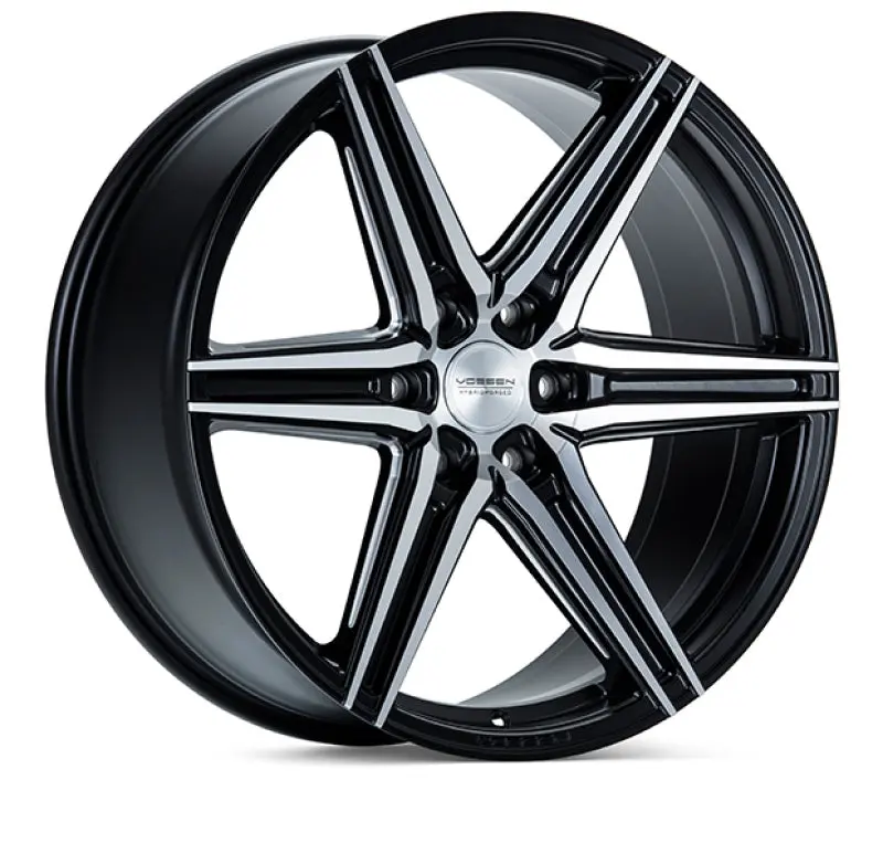 Vossen HF6-2 22x9.5 Brushed Matte Black Wheel 6x139.7 ET20 Deep Face 106.1