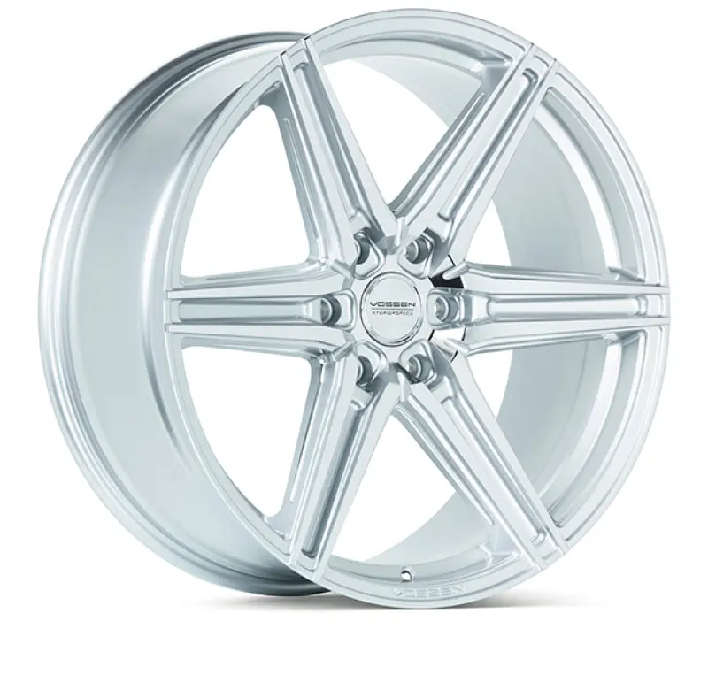 Vossen HF6-2 22x9.5 Silver Polished Wheel 6x139.7 ET20 Deep Face 106.1