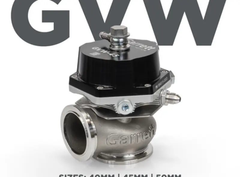 Garrett GVW-40 40mm Wastegate Kit Black Turbocharger Systems