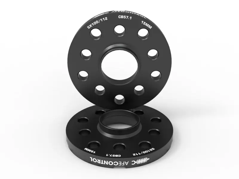 aFe CONTROL Billet Aluminum Wheel Spacers 5x100/112 CB57.1 15mm Volkswagen Audi