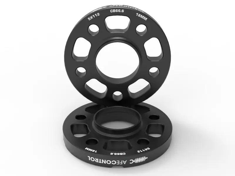 aFe CONTROL Billet Aluminum Wheel Spacers 5x112 CB66.6 18mm Toyota GR Supra BMW G-Series