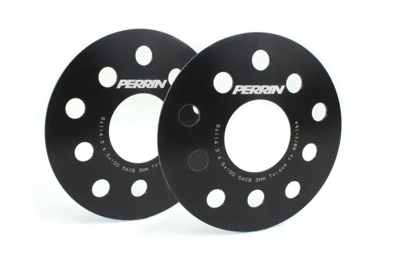 Perrin Subaru 5x114.3 5x100 3mm Slip-On Wheel Spacers 56mm Hubs No Studs Perrin Performance