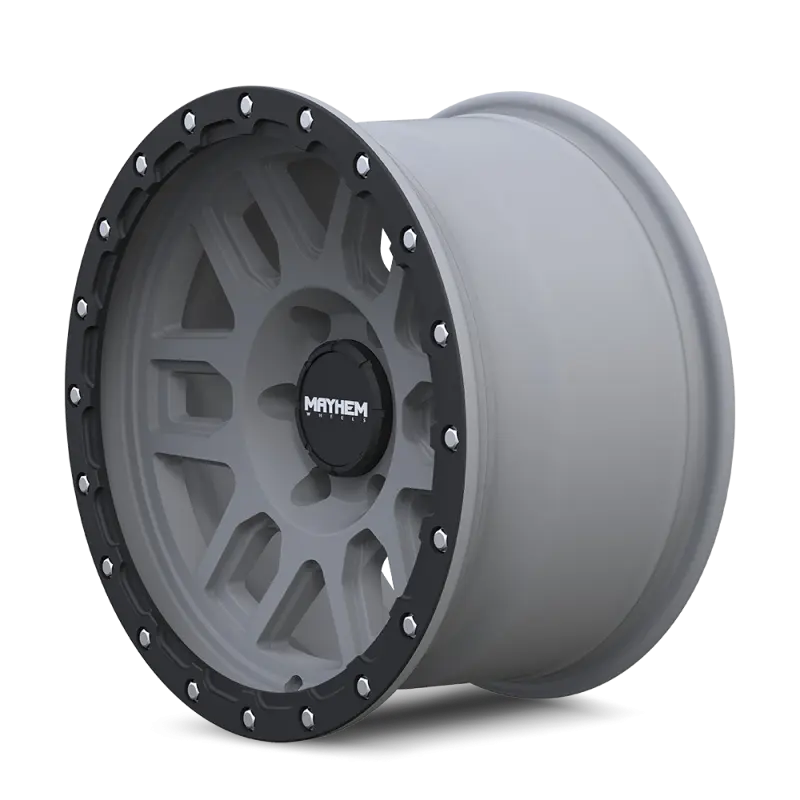 Mayhem Delta 17x9 6x139.7 BP -12mm Offset 106mm Hub Matte Gunmetal Black Lip Wheel