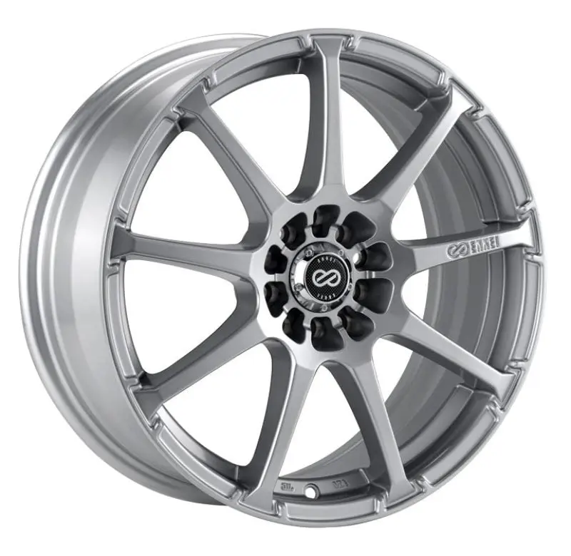 Enkei EDR9 17x7 Silver Wheel 4x100/114.3 Bolt Pattern 38mm Offset 72.6 Bore