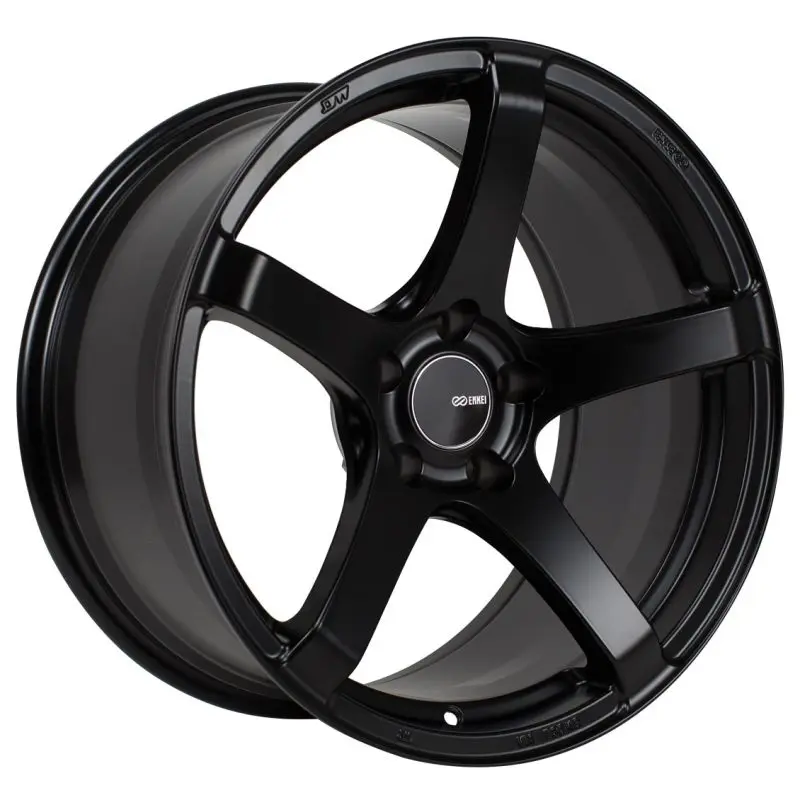 Enkei Kojin 17x8 Matte Black Wheel 5x114.3 Bolt Pattern 45mm Offset 72.6 Bore