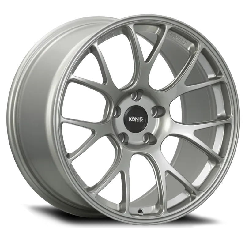 Konig Forged F1M 17x9 4x100 ET45 Ash Silver Knurled Bead Wheel