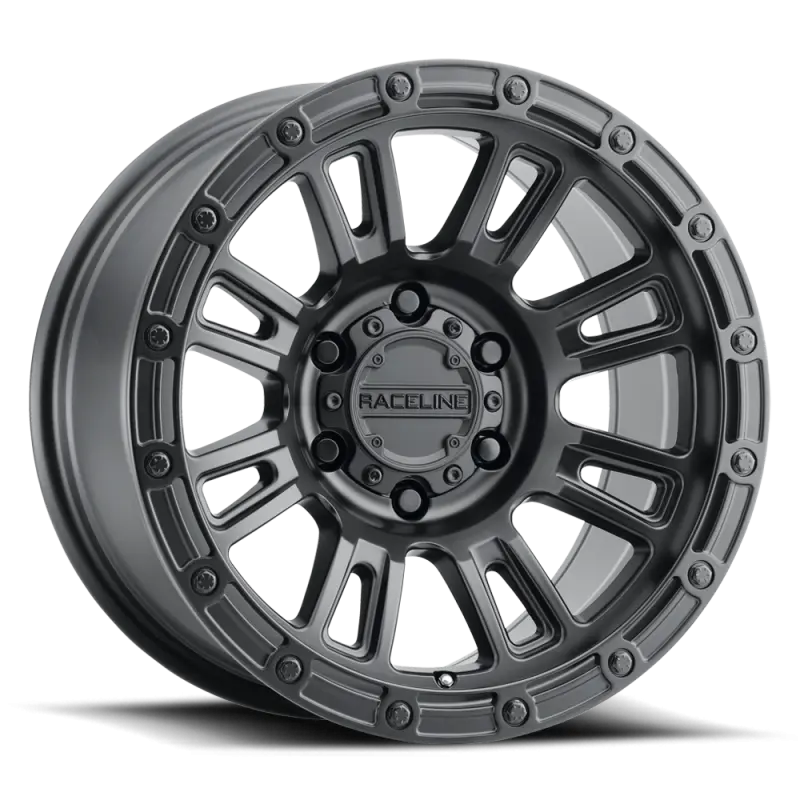 Raceline 956B Compass 17x9in Satin Black Wheel 8x170 BP -12mm Offset