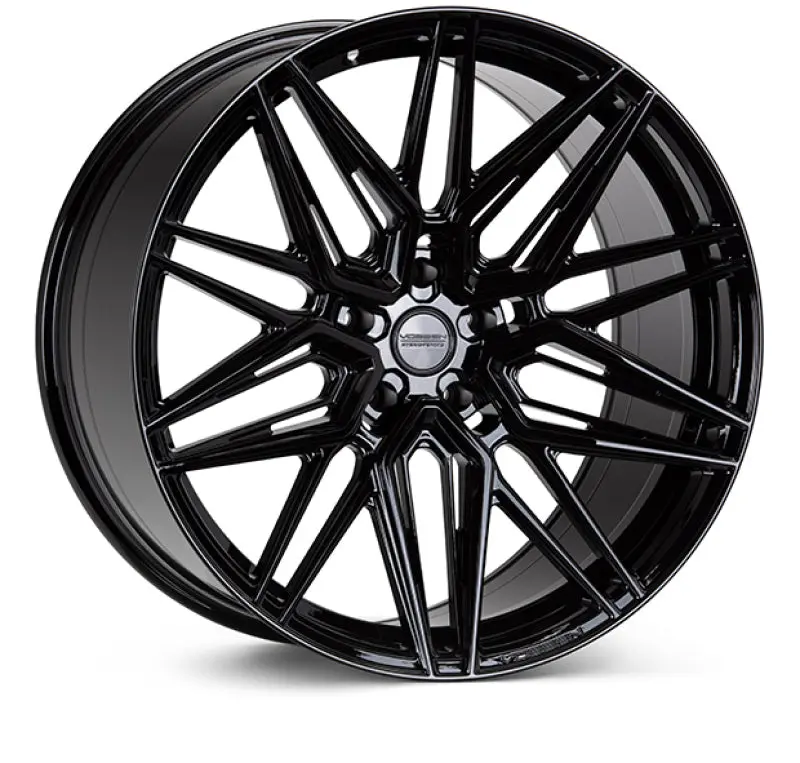 Vossen HF-7 21x10.5 Gloss Black Wheel 5x112 ET25 Deep Face 66.5 Hub