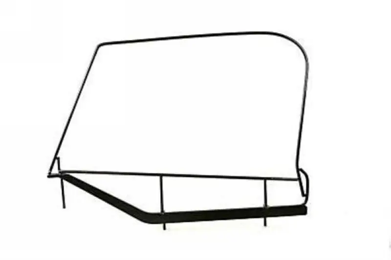 Rampage Black Window Frame Only 1997-2006 Jeep Wrangler TJ