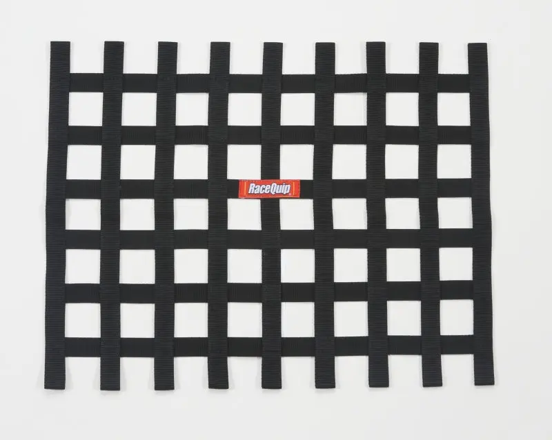 RaceQuip Black Ribbon Window Net Racing Vehicle Safety